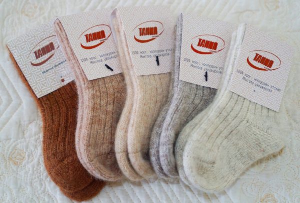 mongolian camel wool socks for kids
